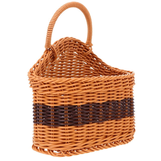 YSNOOWE 1Ud Canasta Colgante De De Tejido Natural Color Café Para Y Almacenaje