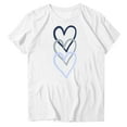 thumbnail image 5 of Otvok Women's Heart Print Day Plus Size Round Neck Short Sleeve Spring/Summer Base Layer T-Shirt, 5 of 6
