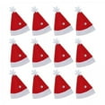 thumbnail image 1 of 3x 12x Sombrero de Papá Noel, Minisombreros de Navidad, Decoración, Disfraz Suave, Muñeca Artesanal, Minigorras, Sombrero de Navidad de Papá Noel, Som 3 piezas, 1 of 8