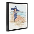 thumbnail image 3 of Stupell Industries Glam Sun Bathing Beauty Black Floating Frame Canvas Art, 18 x 18, by Anne Tavoletti, 3 of 8