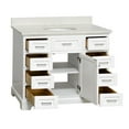 thumbnail image 4 of Aria 42" Bathroom Vanity with White Cabinet and Quartz Top, 4 of 8
