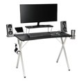 thumbnail image 1 of Essentials ESS-1100-WHT-BLK X-Frame Bureau de Jeu&44; Blanc, 1 of 5