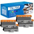 thumbnail image 1 of Compatible Brother TN-750 Toner Cartridge Black 8K 4 Pack, 1 of 1