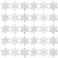 thumbnail image 1 of BRIGHTFUFU 30 parches termoadhesivos de copos de nieve, bordados, para fiestas de princesas, para ropa, chaquetas, sombreros, cajas de regalo, mochilas, bolsos, plateados., 1 of 7