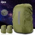 2PCS Backpack Rain Cover Outdoor Night Travel Reflective Rain Cover