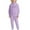 Purple, variant on KAUOD Girls Fleece Sweatpants Set Cute Cotton Hoodies Joggers Pants Warm Outfits Kids Casual Hooded Sweatshirts with Pockets
