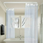 Flexible Bendable Ceiling Curtain Track, 5 Meters (16.4FT), Ceiling Track Ceiling Mount for Curtain Rail with Track Curtain System, RV Curtain Track, Room Divider, Ceiling Track for Curtains
