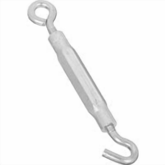 National Hardware 7/32 In. x 6-1/2 In. Zinc Hook & Eye Turnbuckle Pack of 10