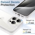thumbnail image 5 of JETech Case for iPhone 15 Pro 6.1-Inch, Shockproof Phone Bumper Cover, Solid Color Matte TPU Frame, Anti-Scratch Clear Back (White Titanium), 5 of 6
