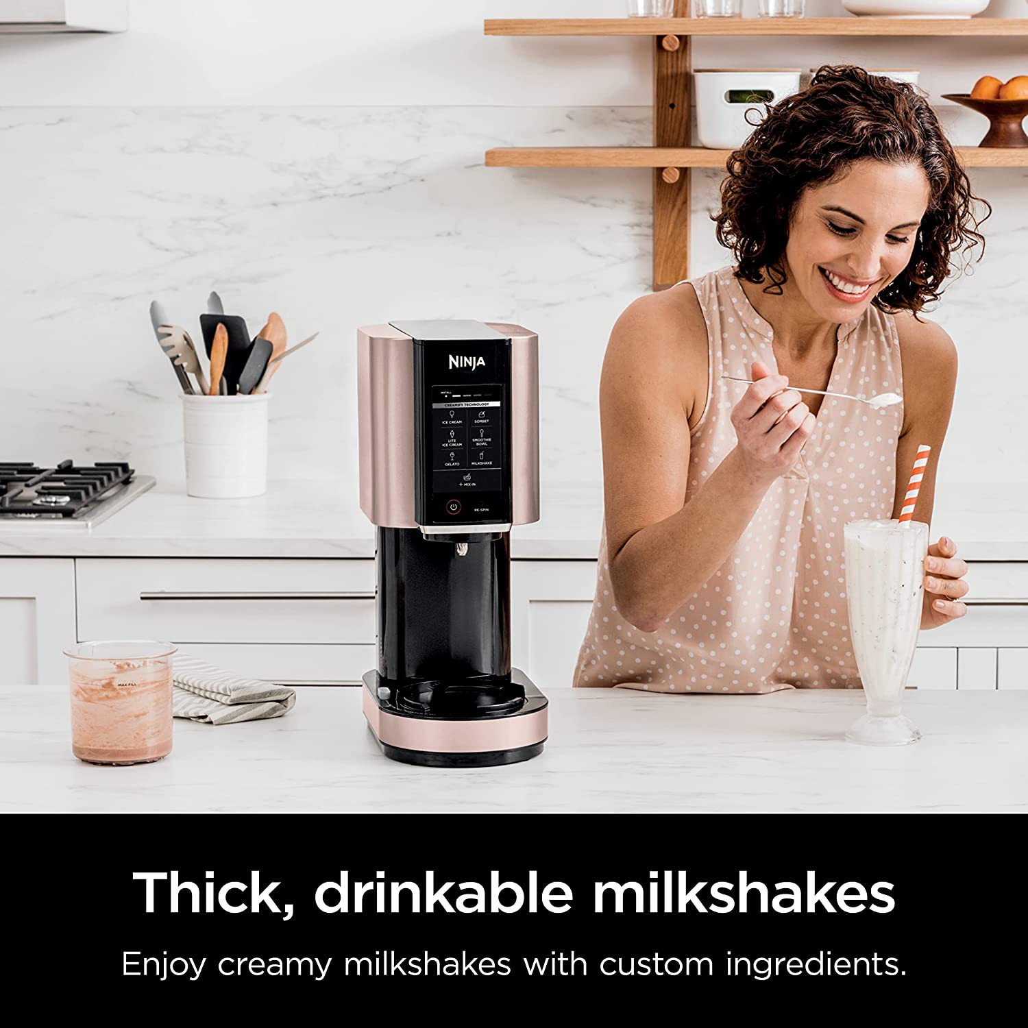 Ninja CREAMi 7-in-1 Rose Gold Ice Cream Maker
