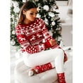 thumbnail image 6 of Odbmxy Christmas Sweaters for Women Funny Long Sleeve Pullover Women Sweater Red Regular Comfy Knitted Sweaters, 6 of 8