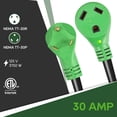 thumbnail image 3 of Cable de extensión para RV RVGUARD de 7,5 m, 30 A, con indicador LED, 3 of 7