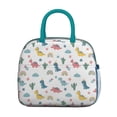 thumbnail image 2 of Womens White Dinosaurs Rainbows Cacti Pattern Lunch Box for Work,Insulated Lunch Bag for Women,Loncheras Para Mujer,Leakproof Adult Lunch Bag for Work,Beach,Travel,Picnic,Camping, 2 of 7