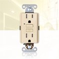 thumbnail image 5 of Faith 15A GFCI Outlet, Slim, Tamper-Resistant GFI Receptacle with Wall Plate, Ivory, 5 of 6