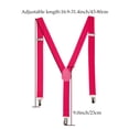 thumbnail image 4 of KingShop Suspenders for Mens with Strong Metal Clips Adjustable Elastic Y Style Leather Heavy Pants Suspender for Wedding&Party, 4 of 6