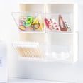 thumbnail image 4 of Caja de almacenamiento plegable transparente adhesiva Caja de almacenamiento de objetos pequeños Caja de almacenamiento organizadora multifuncional, 4 of 8