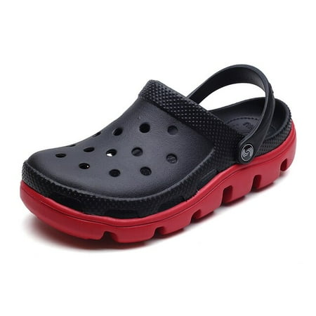 

QUAOAR New Mens Summer Slippers Beach Sandals Jelly Shoes Men Outdoor Sandals Hollow Clogs Men Slippers Sandalias De Hombre