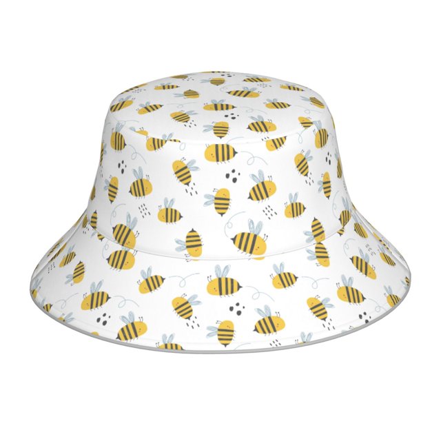 Fotbe Bee Sombrero Tipo Pescador con Estampado – Sombrero de Sol de Algodón de Moda para Playa, Golf, Pesca