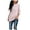 Pink, variant on Fuzzy Sweater for Women Cozy Long Sleeve Pullover 2025 Round Neck Slouchy Lounge Top Solid Color Casual Fall Outfits