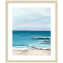 Amanti Art Oceanside View I Wood Framed Wall Art Print