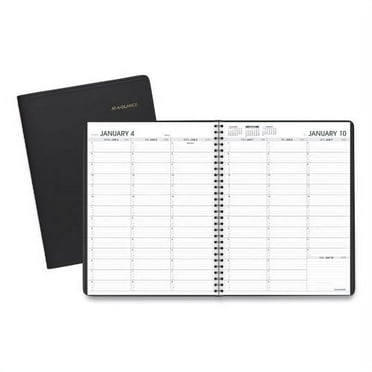 AT-A-GLANCE Weekly Appointment Book, 11 x 8.25, Black Cover, 13-Month (Jan to Jan): 2023 to 2024 (7095005)