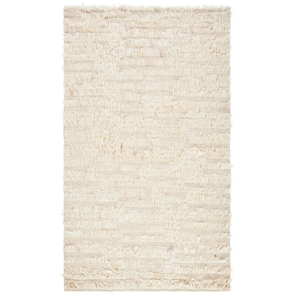 SAFAVIEH Natura Qiana Distressed Area Rug, Ivory, 6' x 9'