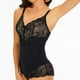 thumbnail image 4 of Body moldeador de moda para mujer, color sólido, escote en V, camisola de encaje, realce de cintura, glúteos, hebilla en la entrepierna, body moldeador de poliéster para mujer., 4 of 9