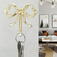 thumbnail image 5 of Bow Hook Decorative Bow Hanger Gold Towel Hook Multi-Purpose Bow Shaped Hat Hooks Brass Wall Hook Wall Hanging Towel Hook for Bathroom Bedroom Bathrobe 9.2x9x2cm/6.6x6.6x1.7cm, 5 of 10