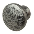 thumbnail image 2 of GlideRite 1.125 in. Round Rustic Hammered Cabinet Knob, Weathered Nickel, 2 of 5