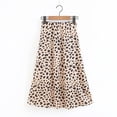 thumbnail image 5 of Women's Elegant Leopard Printed Zipper High Waist Midi Skirt Stretch Pencil Skirt, 5 of 6
