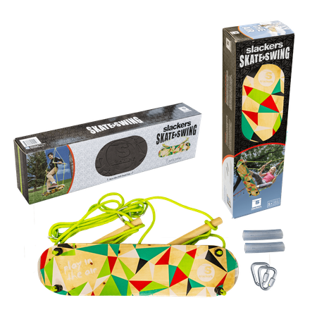 UPC: 0850000011106 | Slackers Skate Swing  A Skateboard & Swing in One – Surf the sky!