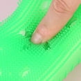 thumbnail image 5 of Silicone Shower and Facial Cleansing Brush with Hanging Rope Soft Exfoliating Scrub for Showering and Face Pink, 5 of 8