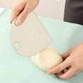 thumbnail image 2 of VQPeo Bench Scraper, Silicone Pastry and Dough Cutter, Multipurpose Dough Cutter Tool Cake Pizza Cutter with Measuring Scale, Bench Knife Kitchen Dough Scraper Bread Cutter for Baking, 2 of 5