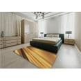thumbnail image 4 of Ahgly Company Indoor Round Patterned Mahogany Brown Area Rugs, 7' Round, 4 of 6