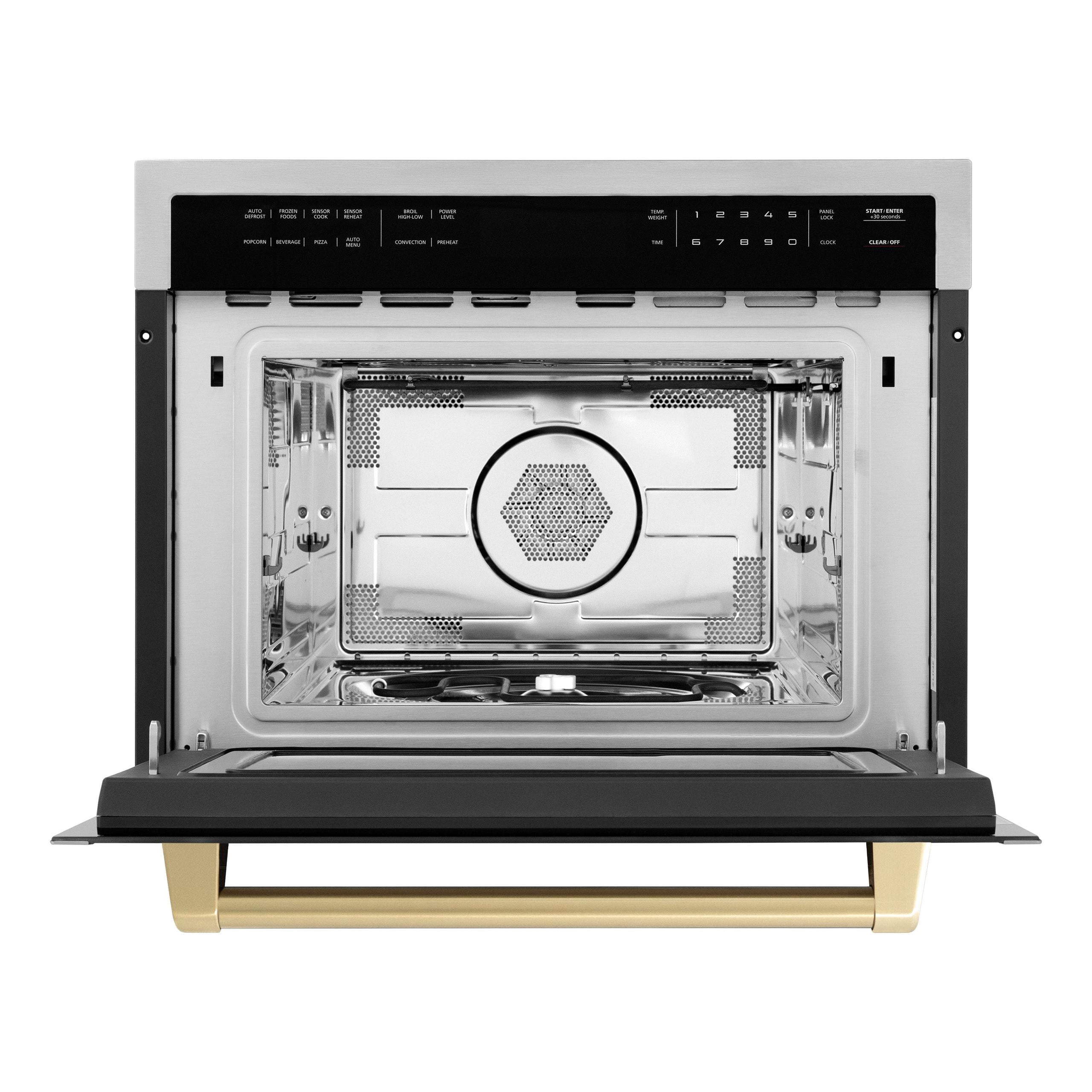 ZLINE Autograph Edition 24" 3rd Rack Top Control Built-In Tall Tub Dishwasher in White Matte with Matte Black Handle, 51dBa (DWVZ-WM-24-MB)