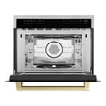 thumbnail image 2 of ZLINE Autograph Edition 24" 3rd Rack Top Control Built-In Tall Tub Dishwasher in White Matte with Matte Black Handle, 51dBa (DWVZ-WM-24-MB), 2 of 5