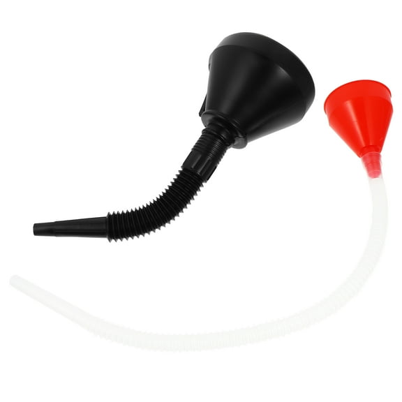 2pcs Long Flexible Spout Extension Car Funnel for Water Gasoline Coolant