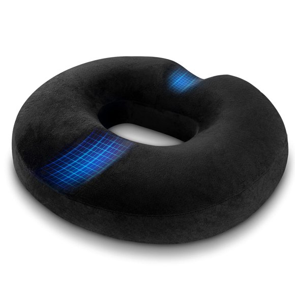HOMCA Donut Pillow Seat Cushion, Hemorrhoid Pillows for Sitting After Surgery, Memory Foam Donut Cushion for Postpartum Pregnancy, Tailbone Pain, Office Chair Cushion for Pressure