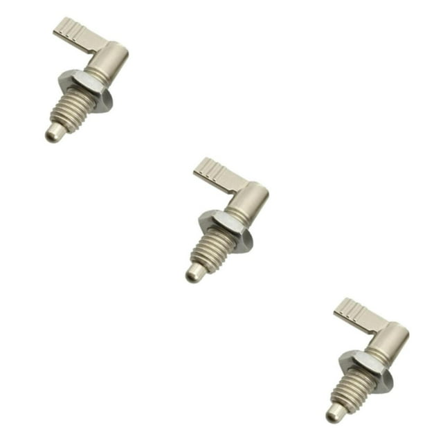 Wweixi 1x Indexing Plungers L Type Stainless Locking Bolts Thread Fine Silver M10-5 3Set