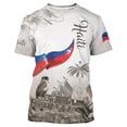 thumbnail image 1 of T-shirt à Manches Courtes Imprimé Graphique pour Usage Quotidien Décontracté T-Shirts pour Hommes Confortable Col Rond avec Design Artistique pour Style d'Été, 1 of 3