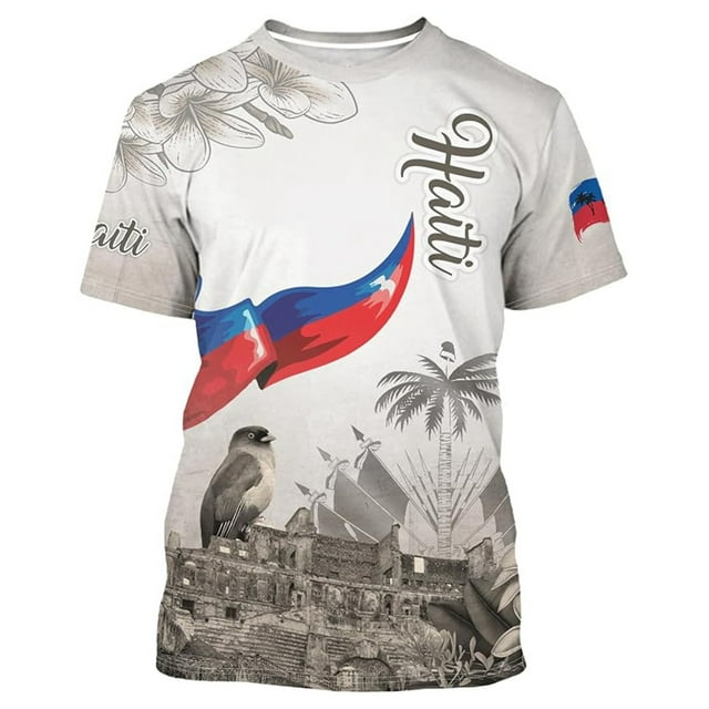T-shirt à Manches Courtes Imprimé Graphique pour Usage Quotidien Décontracté T-Shirts pour Hommes Confortable Col Rond avec Design Artistique pour Style d'Été