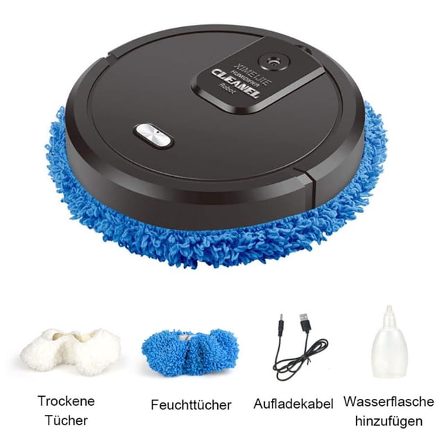 Aspiradora inteligente 3 en 1 Home Care Partner, robot aspirador y fregador, funcionamiento silencioso para suelos duros y alfombras (adaptable)