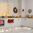 thumbnail image 5 of Christmas Farmhouse Kitchen Rugs Xmas Tree Candy Canes Kitchen Mats Set of 2 Old Fashion Kitchen Rugs Non-Slip Kitchen Carpet Winter Holiday Party Christmas Decor Supplies for Floor -17x28,17x47 Inch, 5 of 6