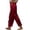 *Red, variant on VBVC Women's Satin Drawstring Sweatpants,Split Hem Trousers For Women,Ladies Summer Wide Leg Pants with Pockets,Black,S-2XL