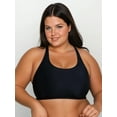 thumbnail image 3 of Calypsa Women's and Women's Plus Racerback Swim Bra with Removable Cups, 3 of 11