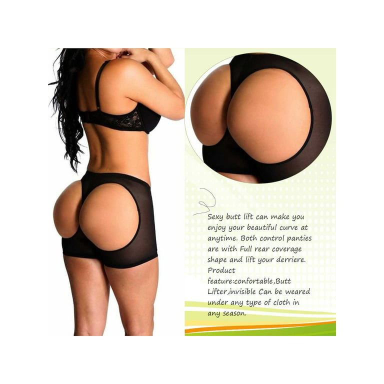 SAYFUT Womens Sexy Butt Lifter Body Shorts Shapewear Tummy Control Seamless  Panties Plus Size S-3XL