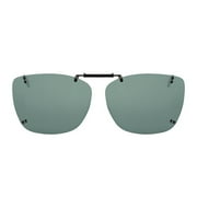 Solar Shield Dioptics Unisex Rectangle Fashion Sunglasses Black