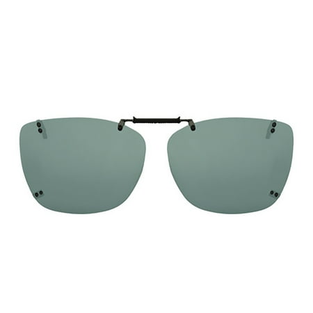 Solar Shield Unisex Rimless Polarized SolarShield ClipOn Sunglasses