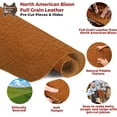 thumbnail image 3 of ELW Genuine American Leather Bison 8-9 oz 3.2-3.4mm Saddle Pre-Cut 10"x10" - Full Grain Leather Bison Hide DIY Craft Projects, Bag, Chap, Motorcycle, Clothing, Jewelry, Moccasins, 3 of 8