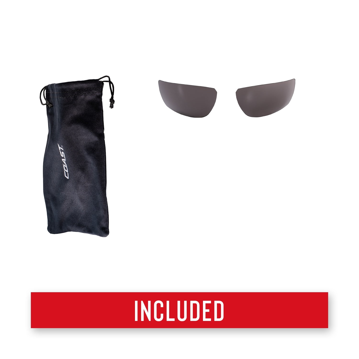 COAST SPG300 Safety Eye Protection Glasses with Interchangeable, Premium Anti-Fog and Anti-Scratch Lenses